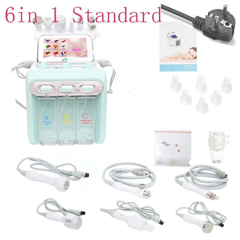 Hydradermabrasie Machine – Hydradermabrasie Apparaat – Water Dermabrasie – Huidverzorgingsmachine – Gezichtsreinigingsapparaat – 6-in-1 Multifunctioneel – EMS en RF Huidversteviging