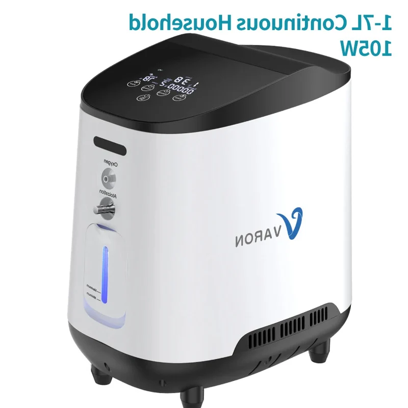 Draagbare Zuurstofconcentrator – Zuurstofmachine – Ademhalingsapparaat – Medisch Hulpmiddel – Zuurstofapparaat – Lichtgewicht & Compact – Instelbare Stroom 1-7L/min