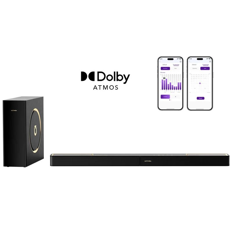 Soundbar – Home Cinema Speaker – Surround Geluidssysteem – TV Luidspreker – Dolby Atmos Soundbar – 3.1.2 Kanaals Surround – Krachtige Bass Met BassMX Technologie