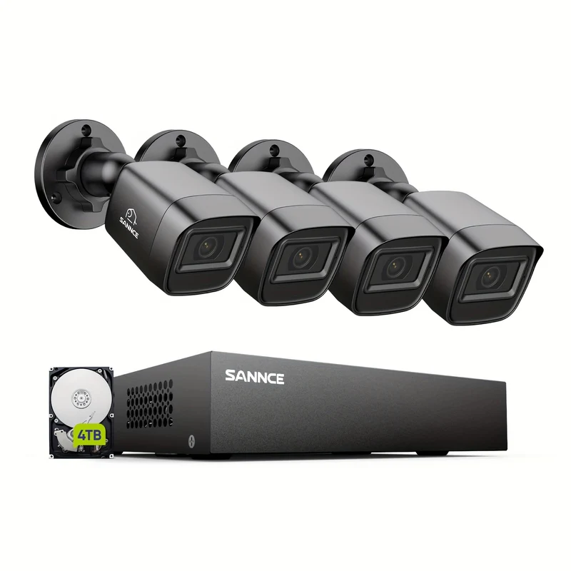 Interne Harde Schijf – HDD – Opslagmedia – Data Drive – 4TB Zwart – Vaste Stroomvoorziening – Compatibel Met Beveiligingscamera’s
