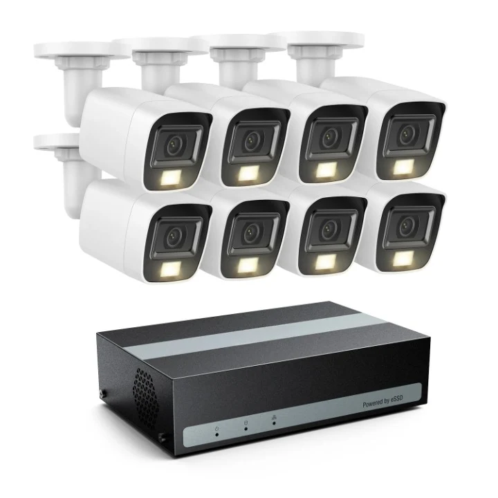 Beveiligingscamera Set – Bewakingscamera – CCTV Camera – Surveillance Camera – Veiligheidscamera – 8 Kanaals Met 5MP HD Camera’s – Ingebouwde 2TB SSD Opslag