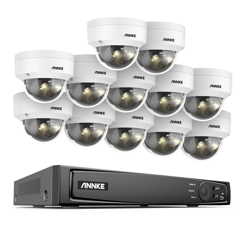 Beveiligingsset 16 kanaals – IP Cameras – CCTV Systeem – Surveillance Kit – NVR Recorder – 12MP Dual-Light Camera’s – Mens & Voertuig Detectie