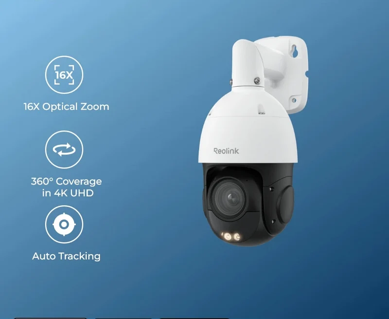 Beveiligingscamera – Surveillance Camera – Bewakingscamera – PTZ Camera – Outdoor Camera – 16x 3D Optical Zoom – Kleurennachtzicht Tot 80 Meter