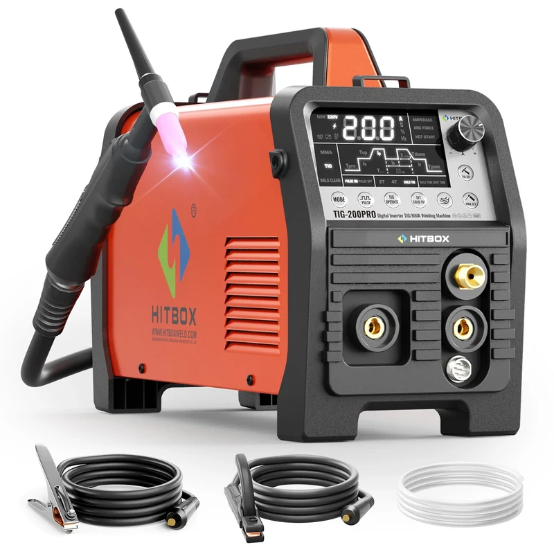 TIG200PRO Lasmachine – TIG Lasser – MMA Lasapparaat – Elektrode Lasser – Lasgenerator – Pulsfunctie – Laag Stroomverbruik