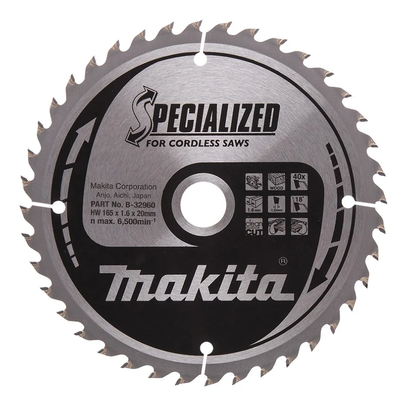 Makita HM-ZAAGBLAD 165X20X1,6 40T