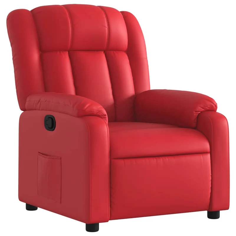 Elektrische Stoel – Relaxfauteuil – Sta-op Stoel – Verstelbare Stoel – Fauteuil – Handmatig Verstelbaar – Kunstleer Bekleding – Zijvak