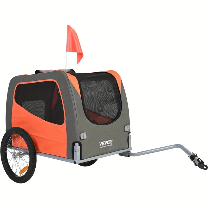 Transportkar – Fietskar – Hondenfietskar – Hondenaanhanger – Fietsaanhanger – Draagvermogen 29,94 kg – Compact 45,72 cm