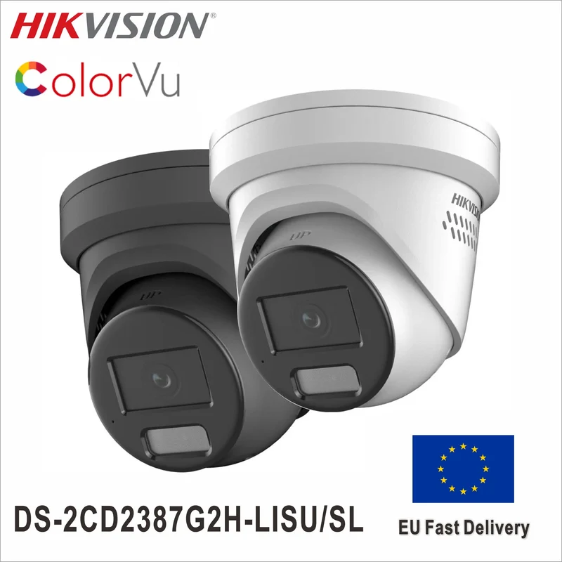 Hikvision 8MP Beveiligingscamera – IP Camera – Dome Camera – Netwerkcamera – Turret Camera – Smart Hybrid Light – Weerbestendig IP67 Wit
