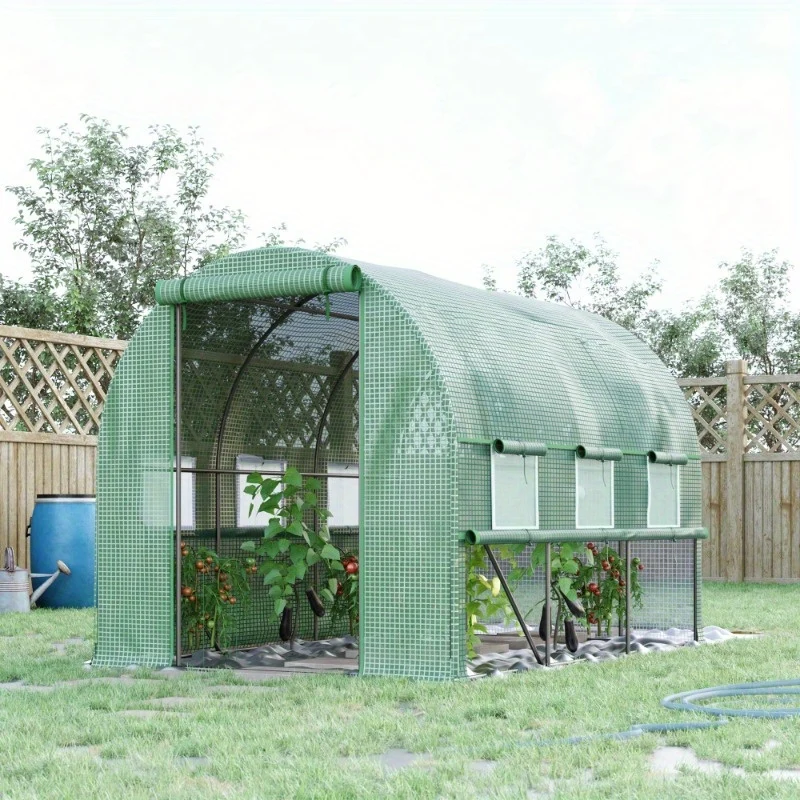 Kweekkas – Tuinkas – Broeikas – Plantenkas – Foliekas – Metalen Organizer Groen – Robuust Materiaal – Compact Formaat