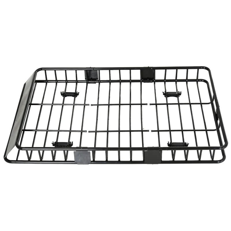 Dakkofferrek – Dakkofferdrager – Dakdrager – Bagagerek – Autodrager – Verstelbaar 109-162 cm – Max. 100 kg Staal Zwart