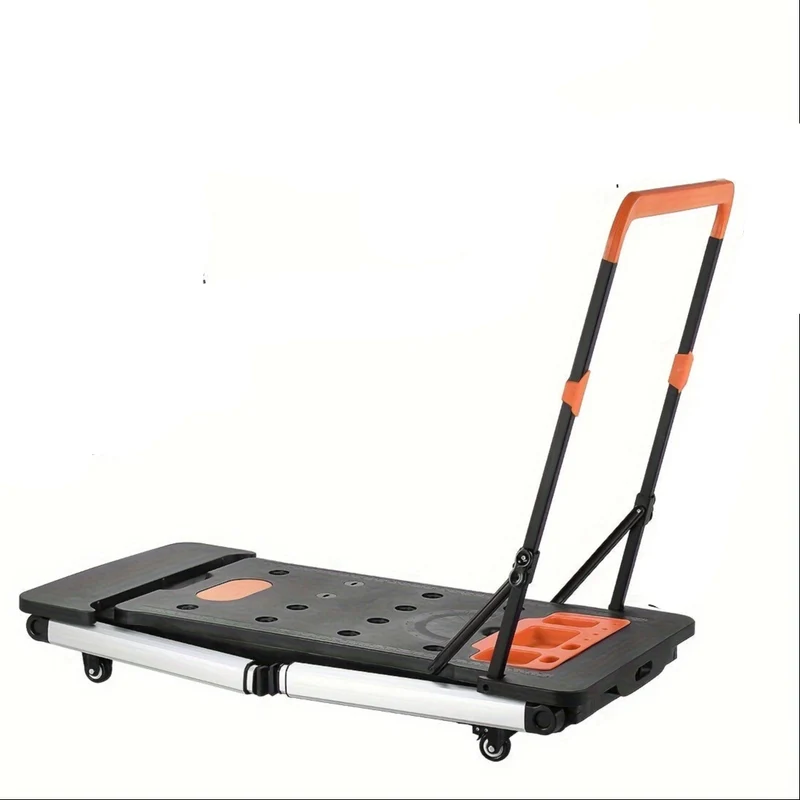 Klaptafel – Vouwtafel – Campingtafel – Werkbank – Inklapbare Tafel – Verstelbaar 52-80 cm – Aluminium & Kunststof – Zwart