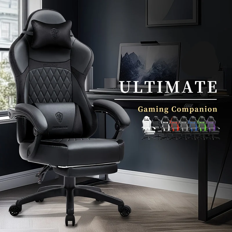 Gamingstoel – Gamestoel – Gaming Chair – Game Stoel – Bureaustoel – Ergonomisch – Faux Leather – Max 150 kg