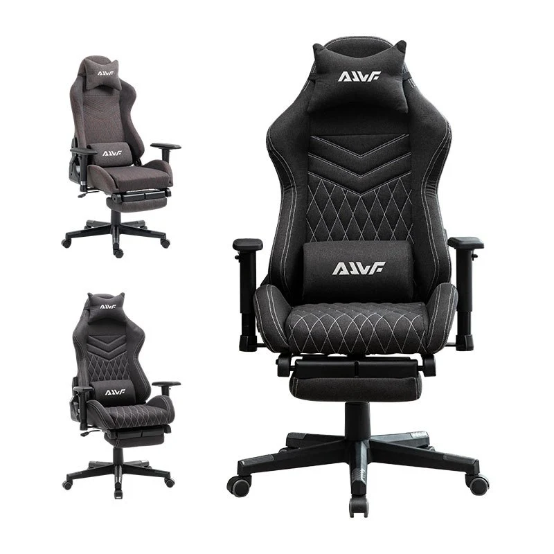 Draaibare Fauteuil – Zwarte Relaxstoel – Comfortabele Leesstoel – Lounge Stoel – Woonkamerstoel – RVS Frame – Handmatig Verstelbare Rugleuning