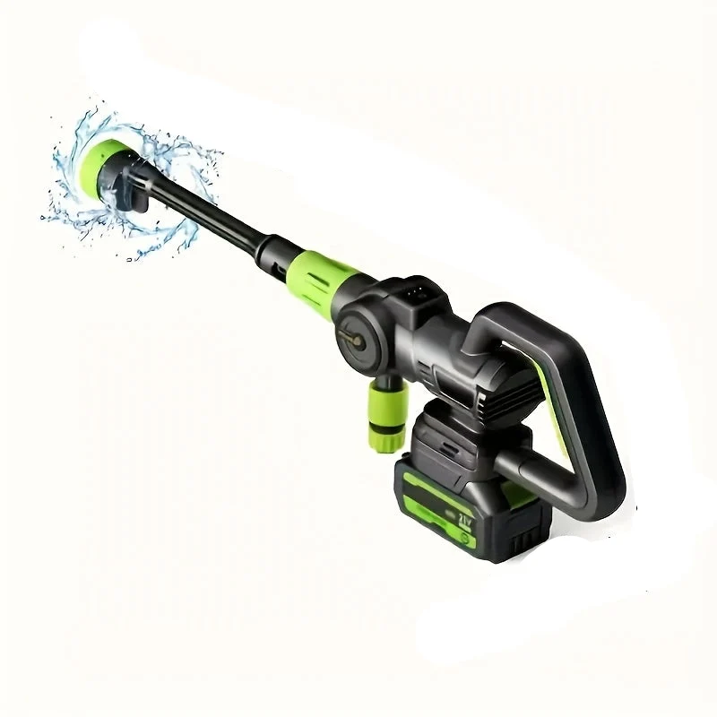 Hogedrukreiniger – Hogedrukspuit – Autoreiniger – Draadloze Spuit – Terrasreiniger – 1200W Brushless Motor – 6-in-1 Multifunctionele Sproeikop – Met 2 Accu’s