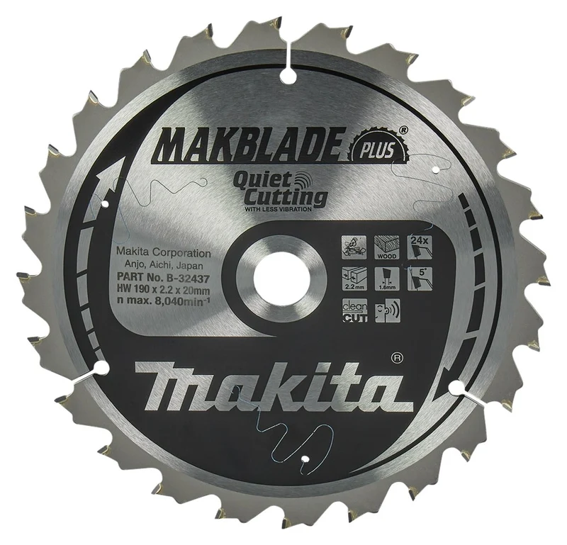 Makita HM-ZAAGBLAD 190X2,2X20 24 TAND L-N
