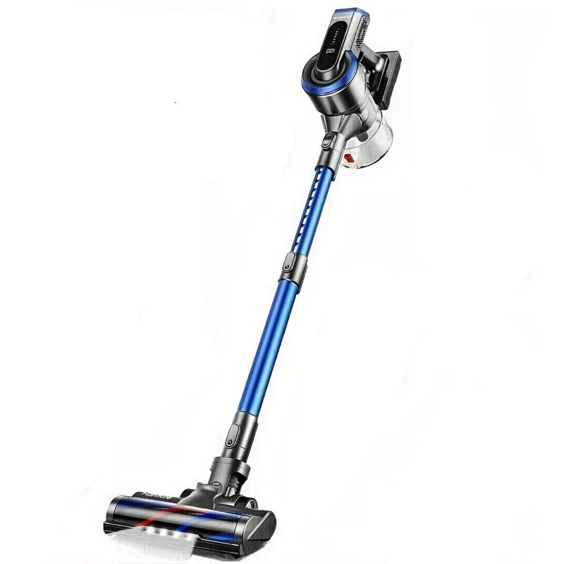 Steelstofzuiger – Draadloze Stofzuiger – Handstofzuiger – Snoerloze Kruimeldief – Stofzuiger Zonder Zak – 1,5L Stofreservoir – 50 kPa Zuigkracht – Blauw