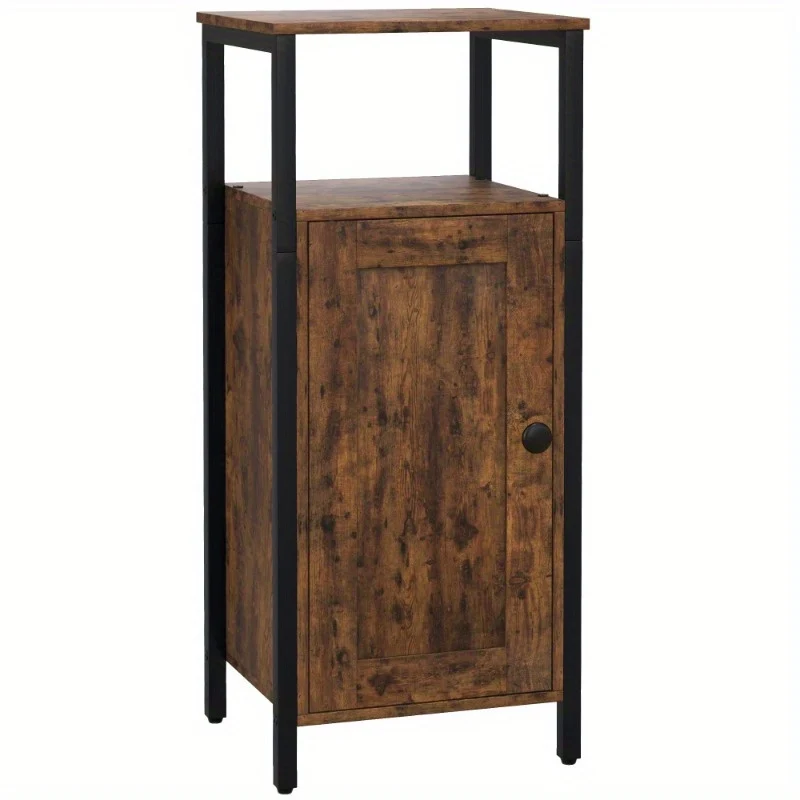 Sidetable – Consoletafel – Bijzettafel – Wandtafel – Industrieel – Verstelbaar Legblad – Robuust Metalen Frame – Compact 34x30x80 cm