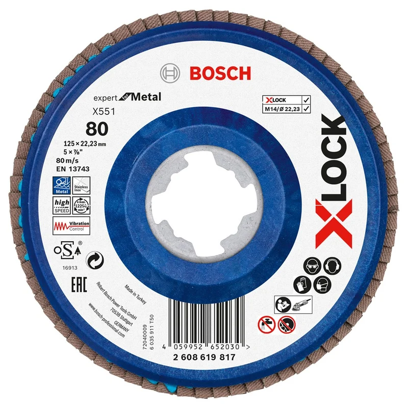 Bosch LAMELLENSCHIJF 125, G80 KUNSTSTOF | XLK