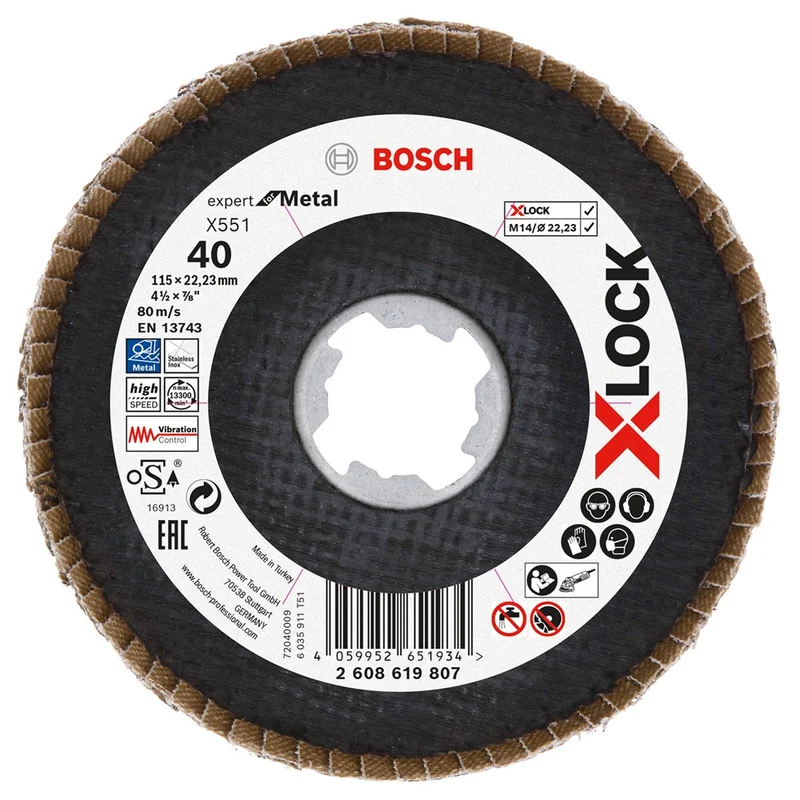 Bosch LAMELLENSCHIJF 115, G40 FIBER SCHUIN XLK