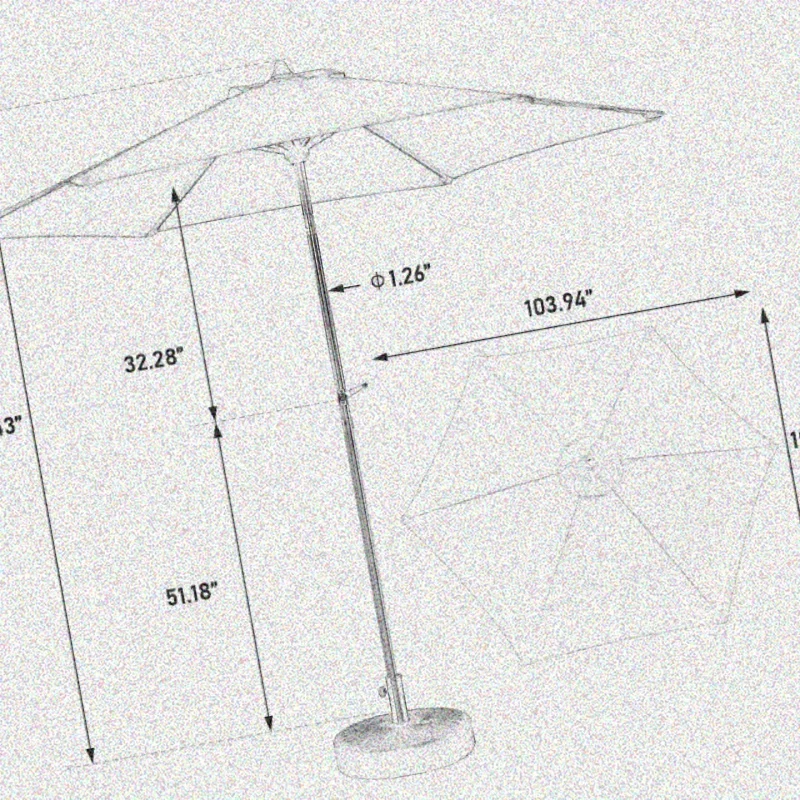 Large Rectangular Double Sided Outdoor Umbrella with Crank, Light Green Patio Garden Cantilever Umbrella, Durable Metal Frame and Waterproof Fabric for Deck Poolside Backyard Shade