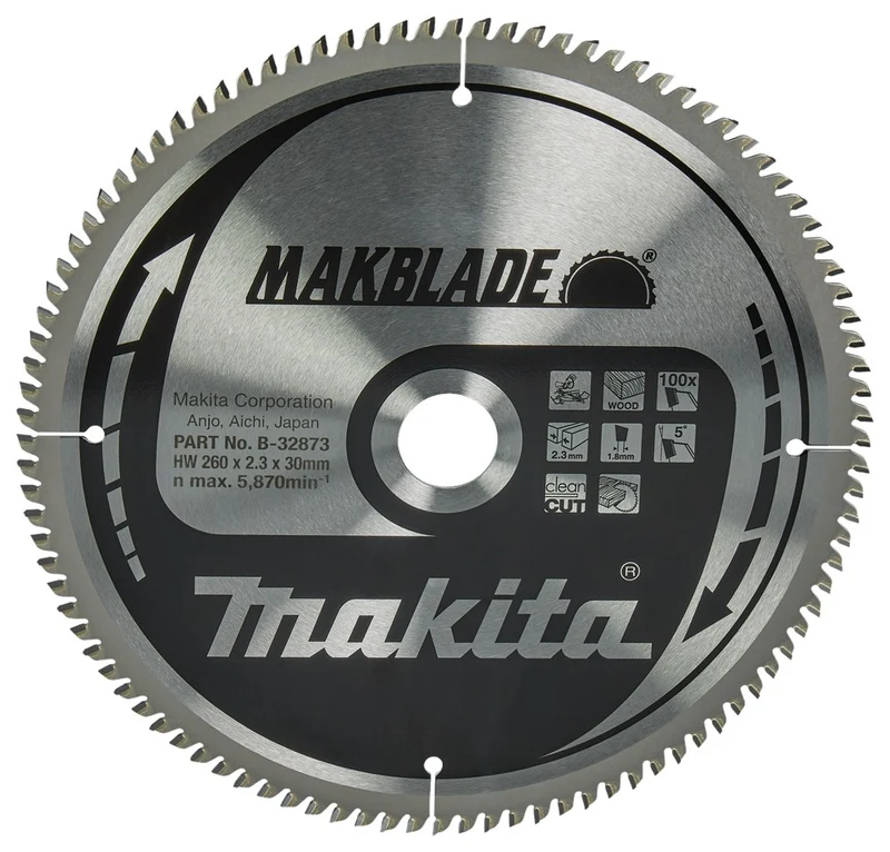 Makita ZAAGB HOUT 260X30X2,3 100T 5G