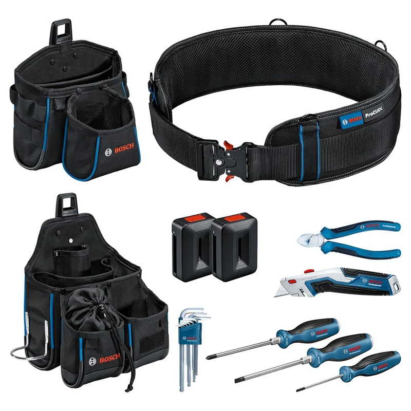 BOSCH ACCESSOIREKIT IN DOOS PROCLICK GWT 2, GWT 4, RIEM + HANDTOOLS