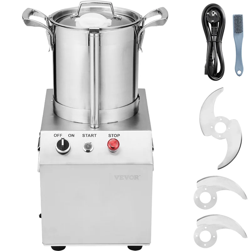 Blender – Foodprocessor – Groentesnijder – Hakmolen – Keukenmachine – 4L Inhoud – Roestvrijstalen S-messen – 550W Krachtige Motor