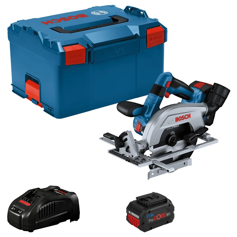 BOSCH GKS 18V-57-2 L ACCU CIRKELZAAG 18V2X ProCORE18V 5,5 AH, LADER GAL 1880