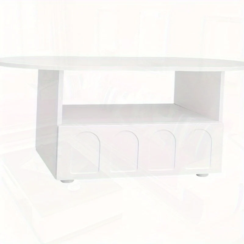Salontafel – Tafel – Vintage Tafel – Woonkamertafel – Koffietafel – Wit Vintage Design – Stevige Metalen Constructie