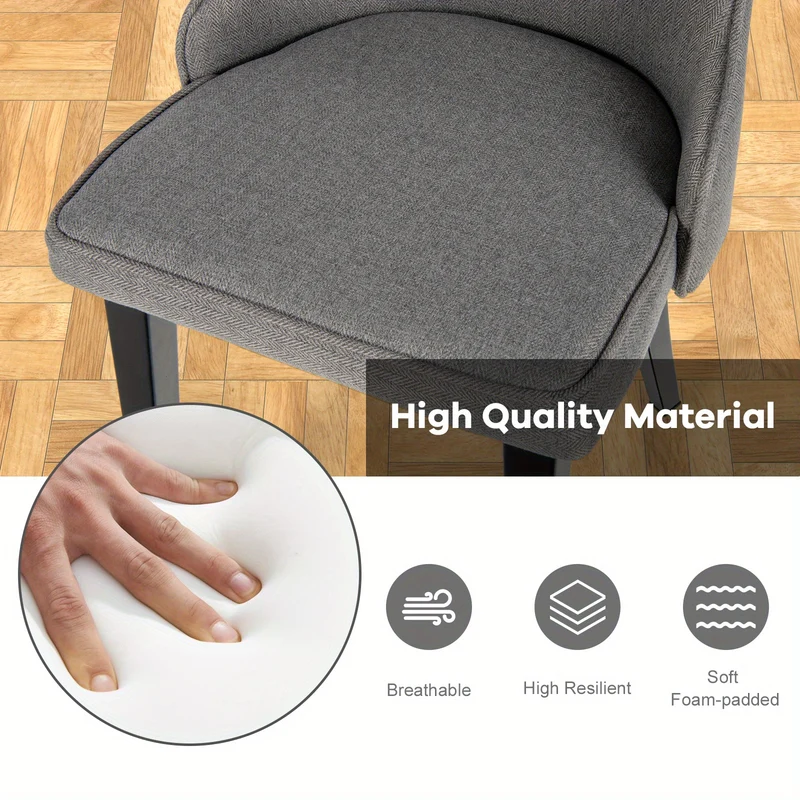 Eetkamerstoelen – Stoelen – Dining Chairs – Keukenstoelen – Horecastoelen – Set Van 2 – Ergonomische Rugleuning – Stevig Metalen Frame