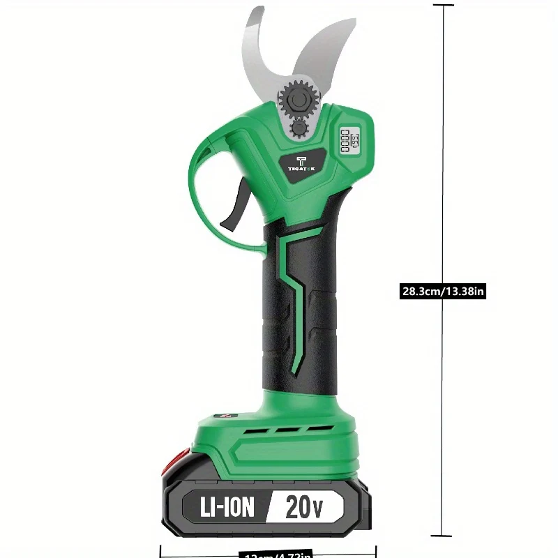 Takkensnijder – Snoerloze Snoeischaar – Elektrische Takkenknipper – Tuinschaar – Lithium Accu Snoeier – 25 Mm Snijbreedte – Digitale Batterijindicator