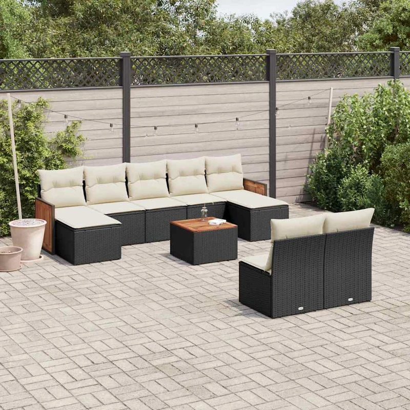 Loungeset – Loungesets – Tuinset – Tuinmeubelset – Balkonset – Modulaire Opstelling – Weerbestendig PE Rattan