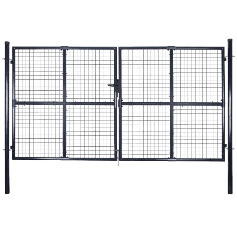 Tuinpoort – Tuinhek – Accesspoort – Hekwerk – Poort – Gegalvaniseerd Staal – 150 cm Hoogte – Roestbestendig Met Poedercoating