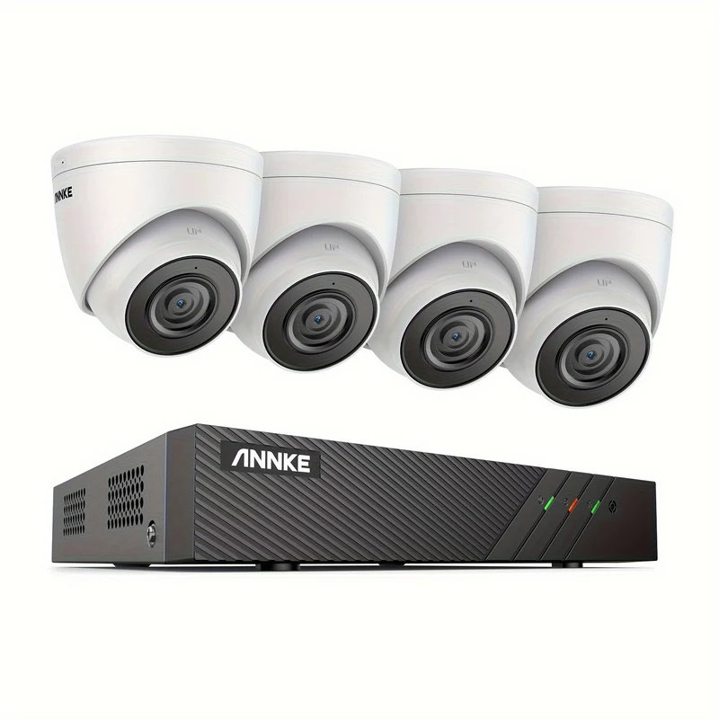 Beveiligingscamera Set – CCTV Cameras – IP Camera Systeem – PoE Bewaking – Surveillance Systeem – 5MP Camera’s – 6MP 8-Kanaals NVR – EXIR Nachtzicht – H.265+ Videocompressie