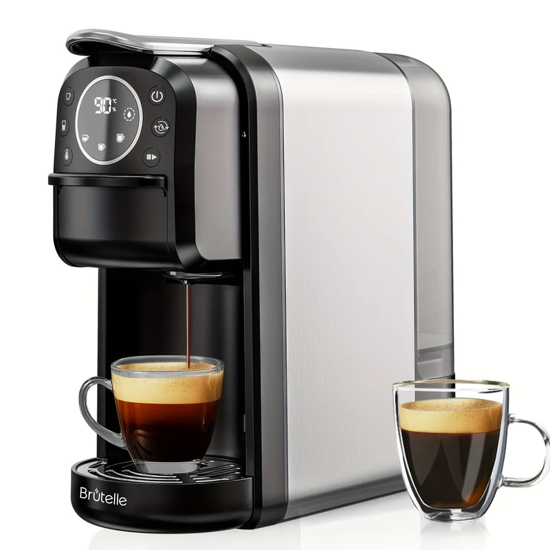 Koffiemachine – Espressoapparaat – Capsulemachine – Nespresso Koffiezetter – Espresso Maker – 1400W Snel Verwarmen – 20 Bar Hoge Druk – Zwart – 700ml Afneembare Watertank