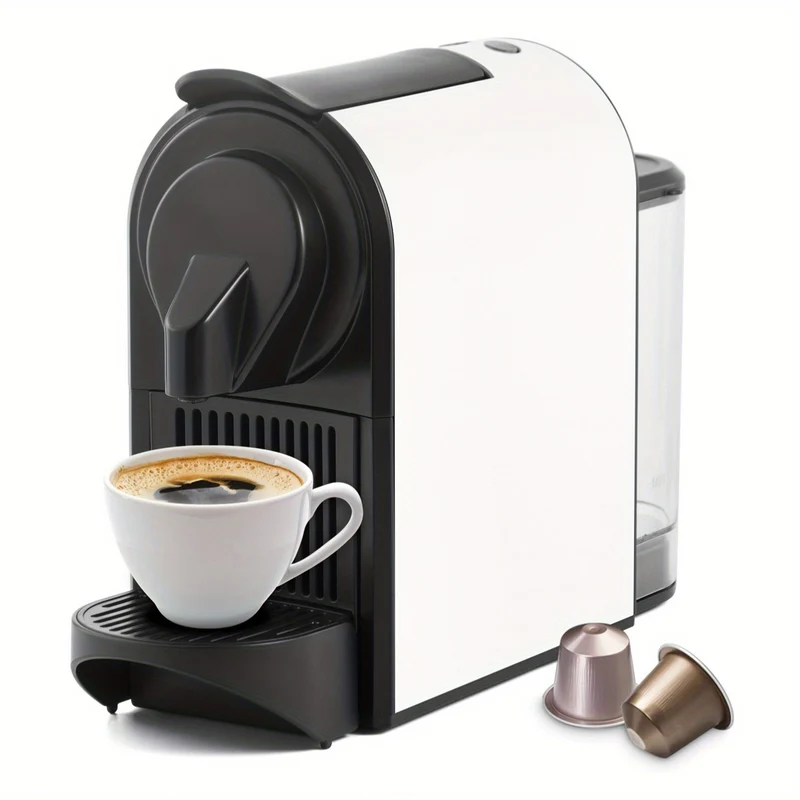 4-in-1 Koffiecapsule Machine – Koffiemachine – Espressoapparaat – Capsulezetapparaat – Koffiezetter – Multifunctioneel – Warm en Koud – Snel Op Temperatuur – Wit – Aluminiumlegering
