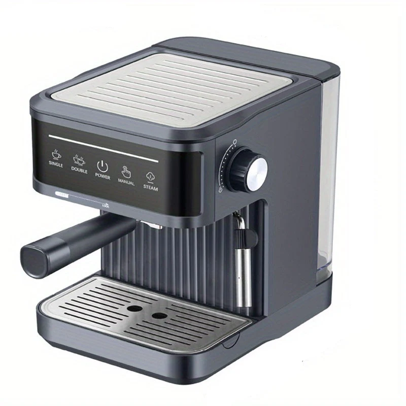 Halfautomatische espressomachine – espressoapparaat – koffiemachine – latte maker – cappuccino machine – 20 bar pompdruk – 1,8L waterreservoir – Zwart