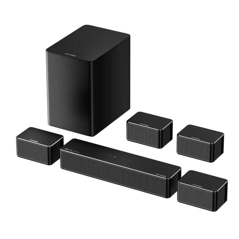 7.1 Surround Sound System – Home Cinema Set – Soundbar – TV Speaker – Dolby Atmos Systeem – Draadloze Subwoofer – 460W Krachtig Geluid