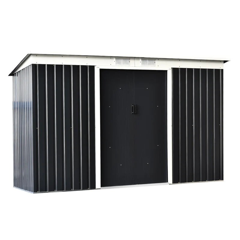 Tuinschuur – Tuinberging – Tuinopslag – Gereedschapsschuur – Fietsenberging – Gegalvaniseerd Staal – Ruime Opbergruimte 3,2 m² – Schuifdeuren Met Ventilatie