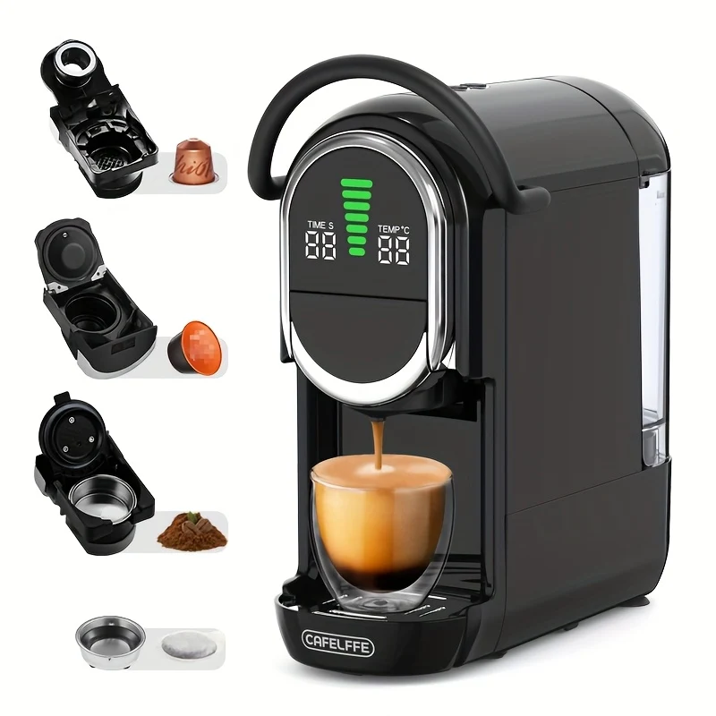Capsule Koffiemachine – Koffiezetapparaat – Espresso Machine – Senseo Machine – Koffiecup Machine – 7 Niveau’s Watercontrole – 600 ml Waterreservoir – Zwart