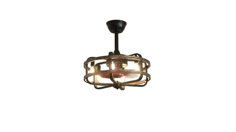 Retro Industriële Plafondventilator – Vintage Ventilator – Industriële Ventilator – Plafondventilator Met Licht – Plafondventilator Met Afstandsbediening – Fluisterstille Motor – Omkeerbare Waaierbladen