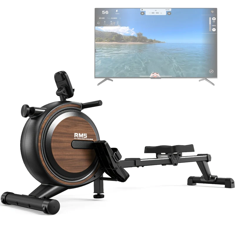 Roeimachine – Roeitrainer – Fitness Roeier – Magnetische Roeiapparaat – Thuisgym Roeimachine – 16 Weerstandsniveaus – Gewichtscapaciteit 150 kg – Draadloze Bediening – Stille Workout – Zwart
