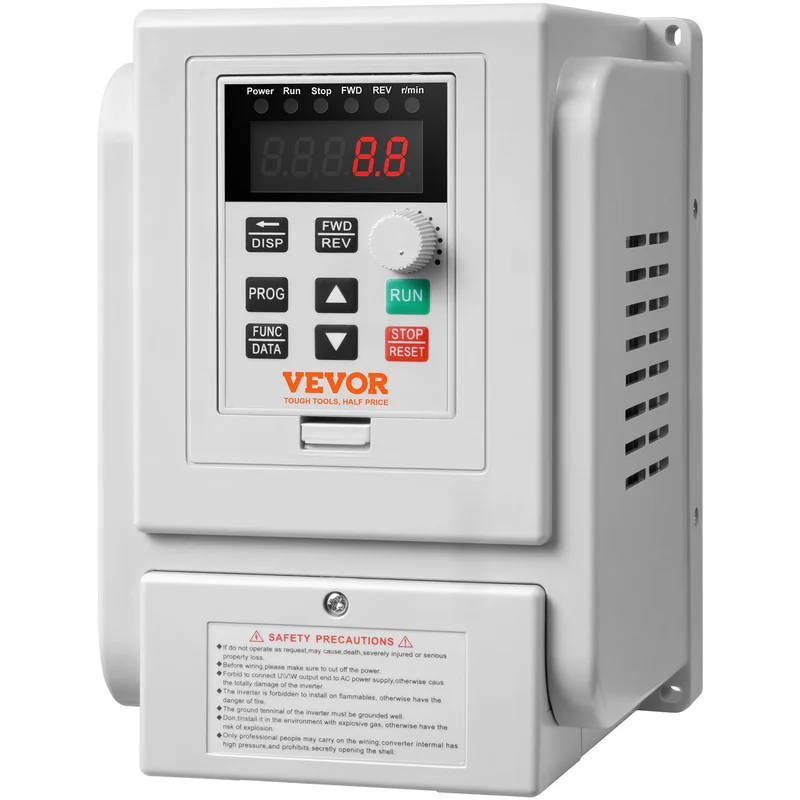 Frequentieregelaar – VFD – Variabele Snelheidsregelaar – Motorcontroller – Toerentalregelaar – 4 kW Vermogen – 0-400 Hz Frequentiebereik
