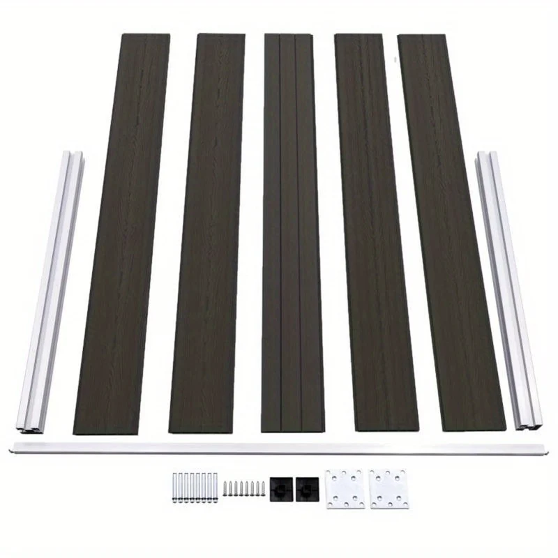 Schuttingpaneel – Tuinscherm – Hekpaneel – Tuinafscheiding – Privacy Scherm – WPC Materiaal – 180x105 cm Zwart – Weerbestendig & Onderhoudsvriendelijk