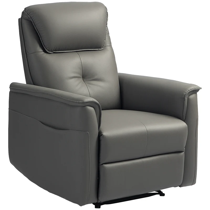 Relaxfauteuil – Relaxstoel – Fauteuil – Tv-stoel – Ligstoel – Verstelbare Rugleuning tot 150° – Pocketvering Zitting – Lichtgrijs Microfiber