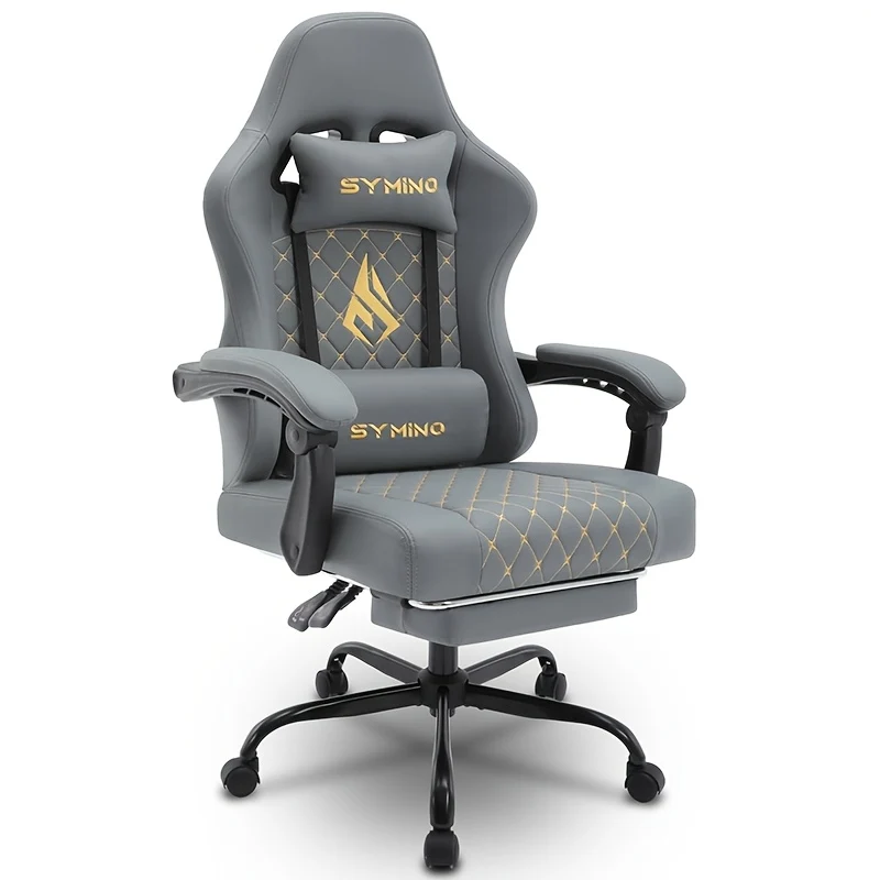 Gamingstoel – Gamestoel – Gaming Chair – Game Stoel – Bureaustoel – Ergonomisch – Verstelbare Rugleuning – Draaibaar Met Voetensteun – Kunstleer