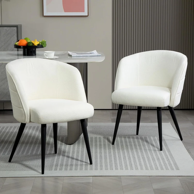Bezoekersstoel – Vergaderstoel – Wachtkamerstoel – Eetkamerstoel – Stoelenset 2 stuks – Gestoffeerd Met Metalen Frame – Comfortabele Schuimvulling – Moderne Elegante Vormgeving