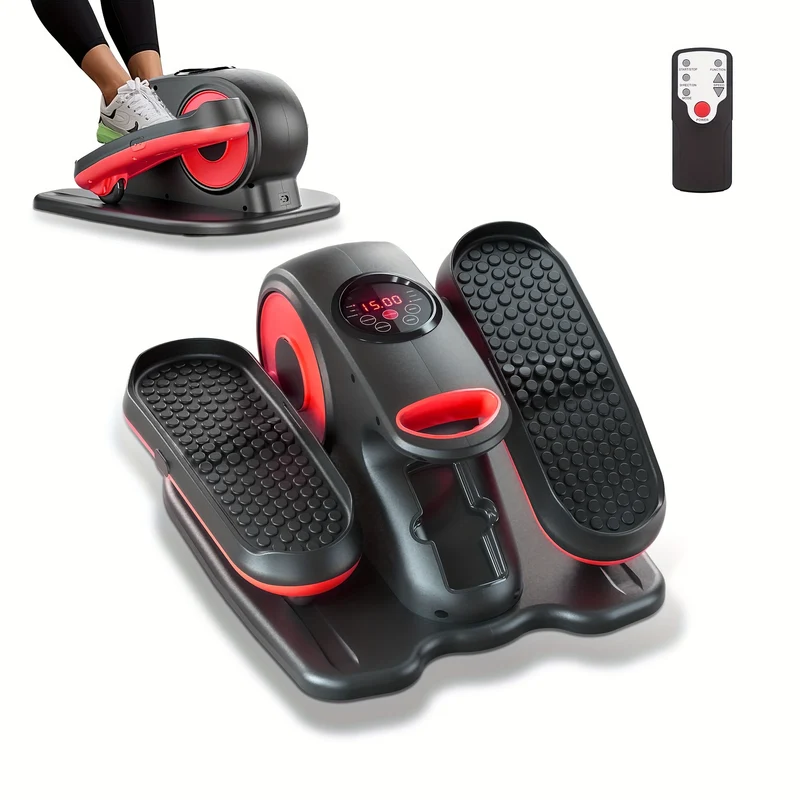 Mini Stepper – Elliptische Trainer – Hometrainer – Fitnessstepper – Zitfiets – Elektrisch – 12 Snelheidsniveaus – Compact & Stil