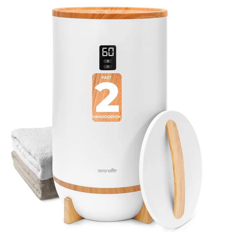 Handdoekverwarmer – Handdoekwarmer – Towel Warmer – Handdoek Stomer – Towel Heater – Bamboe Design – Timer Met Geurfunctie
