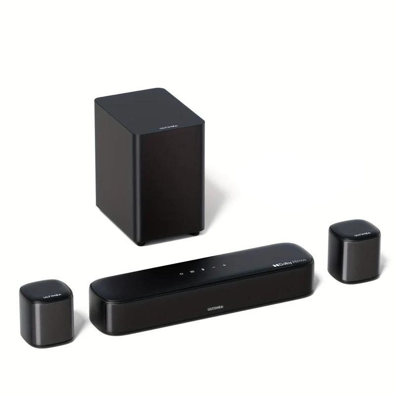 Soundbar – Home Cinema Set – Surround Sound Systeem – Tv Luidspreker – Draadloze Speaker – 5.1 Kanaals Dolby Atmos – App Besturing met 10-Bands EQ & Bass Boost